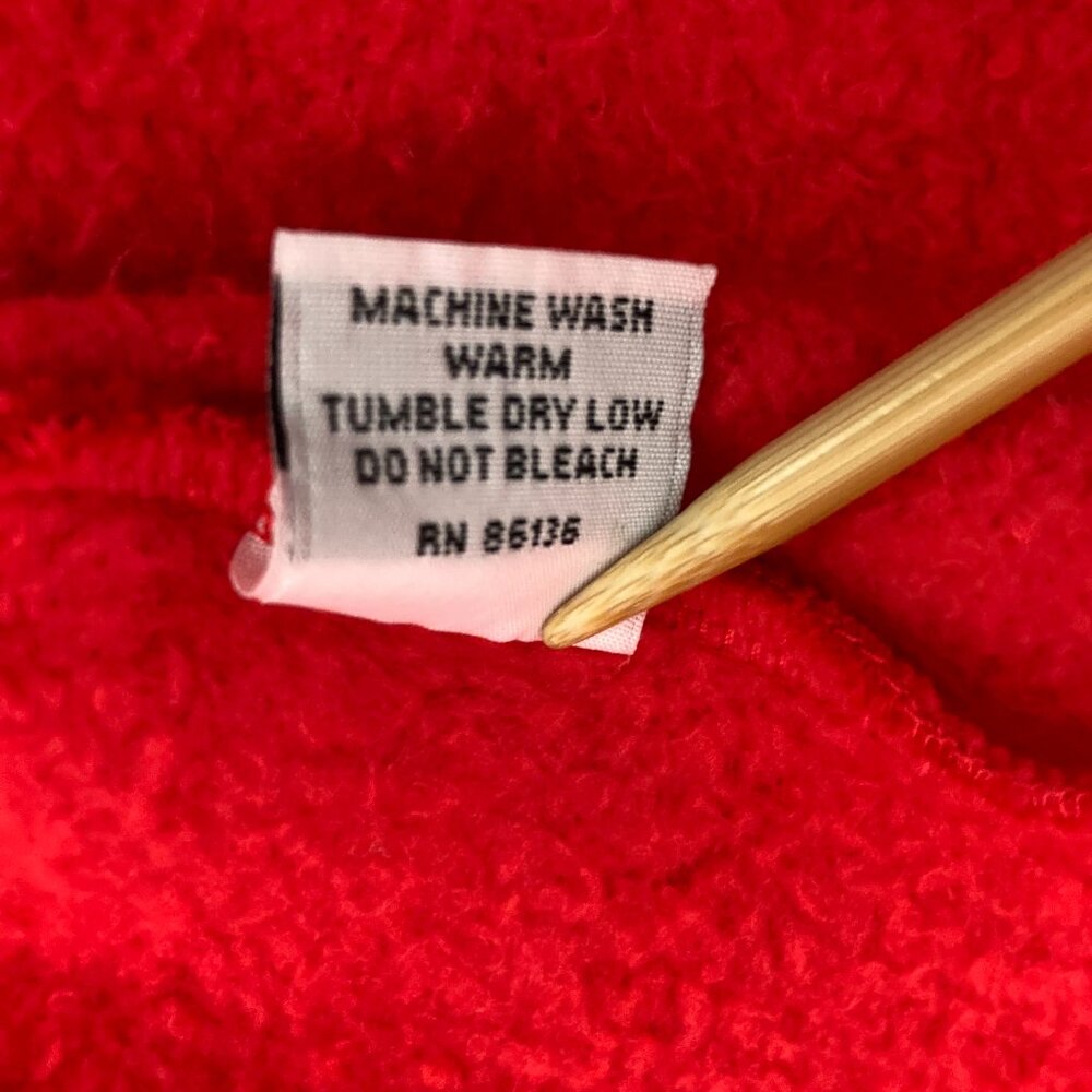 Bryn Walker Didion Wrap Coat in Rosehip Fleece Size M Bamboo Organic Cotton Red - Picture 12 of 12